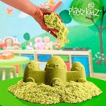 OUTLET Arena Moldeable para Niños Playz Kidz (Sin Embalaje), ideal para construir todo tipo de figuras, contenido 0,5 Kg + 3 accesorios