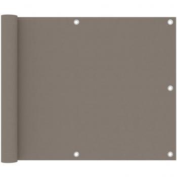 VidaXL Écran de Balcon Brise-vent Taupe 75x400 cm
