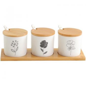 Ceramic Spice Storage Container Set