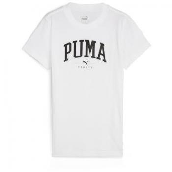 Puma Women's Casual Squad Graphic T-Shirt - White - Size Medium