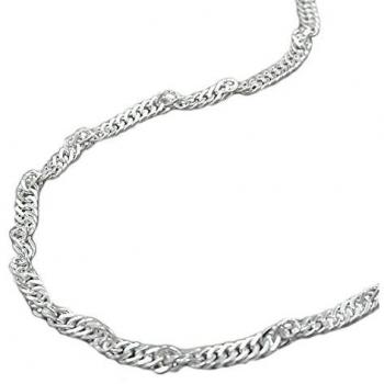 Elegante 2,4mm Singapurkette aus Silber 925