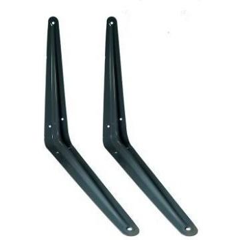 Dual Grey Shelf Supports – 12x10” Brackets, 300mm x 250mm – Pack of 100