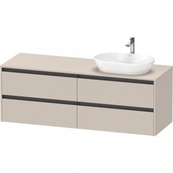 Meuble suspendu Ketho.2 4 tiroirs Taupe