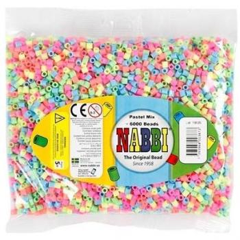 Nabbi Medium Pastel Rørperler - 6000 PCS