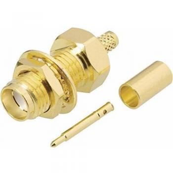 Tru Components Vertical SMA Reverse Polarity Socket Connector - 1 Piece