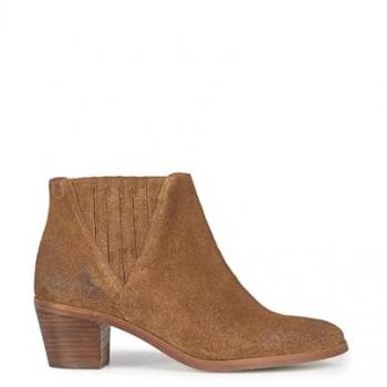 Popa - Botines de mujer en piel serraje con tacón