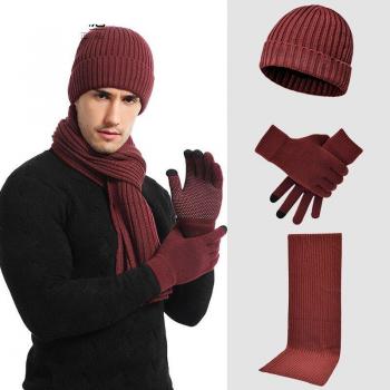 Kuschelige Hütte Schal und Handschuhe