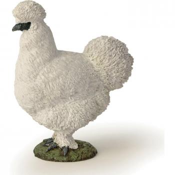 Papo - La vie à la ferme - Figurine Poule Soie