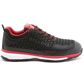 ZAPATO DEPORTIVO S3 NEGRO-ROJO 44