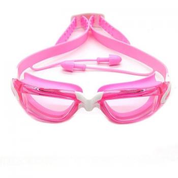 Kids' SplashGuard HD Goggles & Earplugs – Large Frame, Waterproof, Anti-Fog