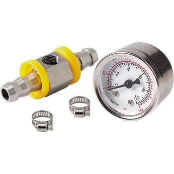 Sensor de Presión de Combustible 1/8 NPT 140 PSI con Adaptador T y Línea 3/8”