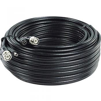 RG 59/20 BNC Power and Video Extension Cable with 5.5mm DC Connector - 20m Black