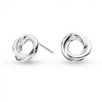Rhodium-Plated Trio Ear Studs