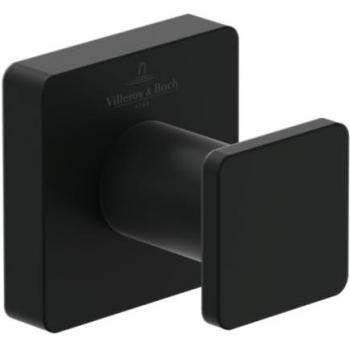 Villeroy & Boch Elements Striking Robe Hook - Matt Black