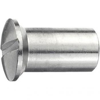 Messingvernickelte Connex-Hülsenmutter M6 × 15 mm