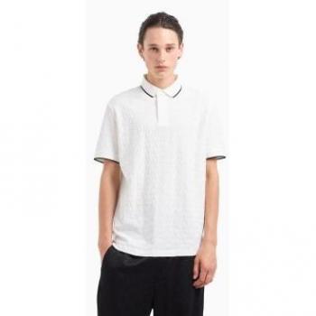Armani Exchange Polo Uomo Short Sleeve Off White XL