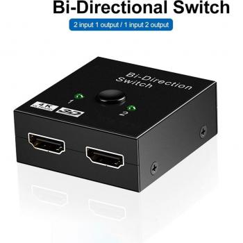 4K HDMI Switch 1 To 2 Bi-Directional Splitter for PS3 PS4 Xbox HDTV