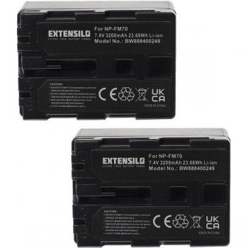 Extensilo Originalersatz für Sony NP-QM91 – 3200 mAh Lithium‑Ion
