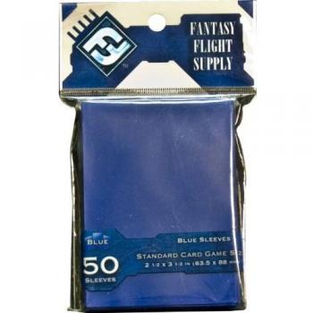 Fantasy Flight Supply: Blue Sleeves: Standard Card Game Size: 2 1/2 x 3 1/2 in (63.5 x 88 mm