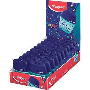 Maped Doppel-Spitzdose PIXEL PARTY aus Kunststoff