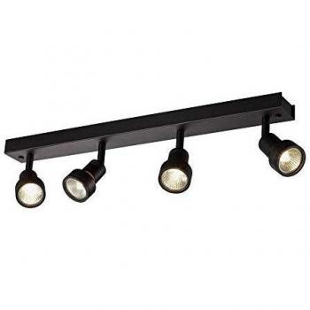 Wand- und Deckenleuchte Puri Cw Schwarz GU10 4-flammig