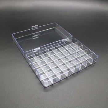 40-Cell Transparent Plastic Storage Container for Earrings and Nail Art