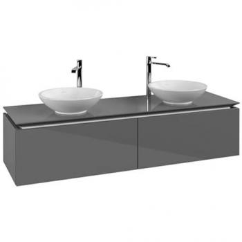 Meuble sous lavabo Villeroy & Boch Legato 160x38x50cm, Gris Brillant