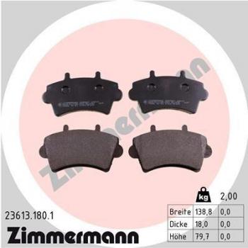 ZIMMERMANN brake pads 23613.180.1