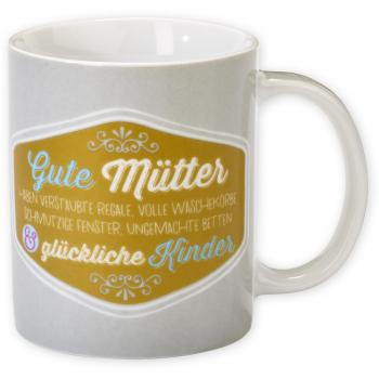 Lebenserfreude 44069 Tasse „Mutterliebe…“, Porzellan, bunte Farben, Geschenkware