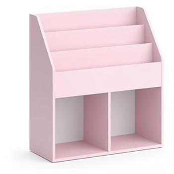 Libreria bambini Luigi, rosa, 72 x 79 cm senza scatole pieghevoli