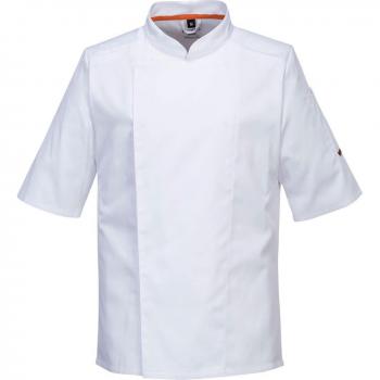 Giacca da cucina a maniche corte in rete traspirante Portwest Bianco XL