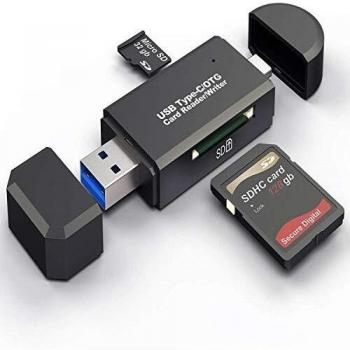 Hoonyer USB‑C Card Reader – SD / MicroSD/TF/SDHC/SDXC/MMC