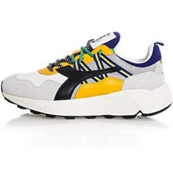 Diadora Heritage Rave Leather Pop Sneaker Uomo 501.176333 75042 Grigio Alaska