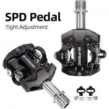 MZYRH SPD MTB Pedals Waterproof Non-Slip Flat Platform