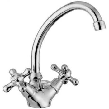 Paffoni Iris IRV077GF Gold‑Finish Einlochwaschbecken‑Armatur, schwenkbar