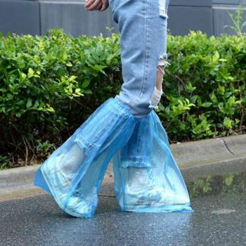 Couvre-chaussures imperméables en plastique épais - 10 paires