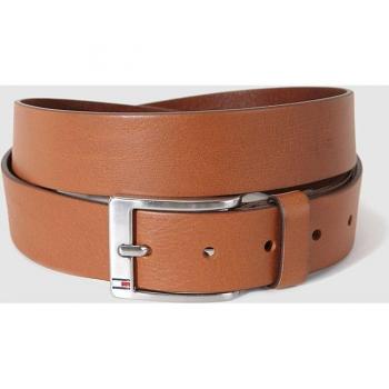 Belt Tommy Hilfiger Hombre Cuero Marrón Liso con Brillo