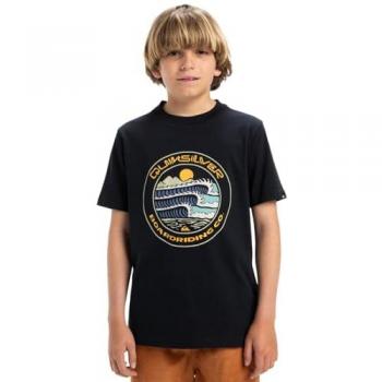 Evo Three Seas Kid's Short Sleeve T-Shirt, Black – Size R/34