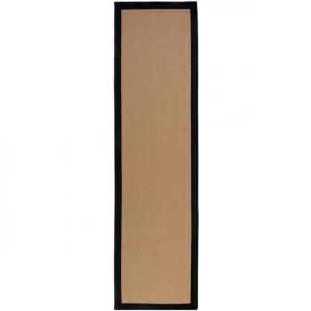 Tapis Rectangulaire Jute Kira Noir 60x800