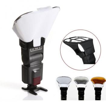 Kit de Difusor Speedlight con Rejilla de Panal y Reflector