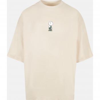 T-shirt oversize Merchcode Peanuts - Charlie Brown Huge crema