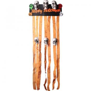 Skull Print Halloween Party Curtain