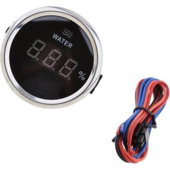2 Zoll 52mm Digitaler Wasserstandsanzeiger für Boot und Auto - Schwarzes Ziffernblatt - 316 Edelstahlrahmen - 12V/24V (0-190 Ohm)