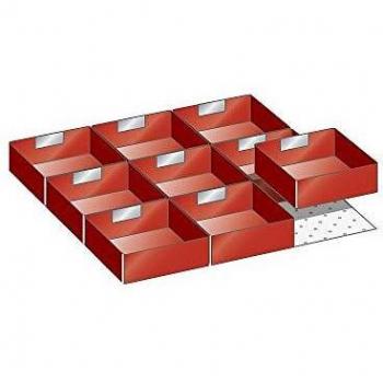 9-Box Drawer Divider Kit, 50mm Front Height