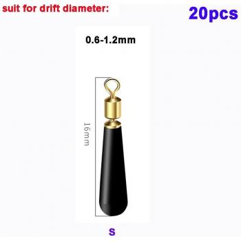 20 Pcs Drift Visdobbers Met Rubber Zitje En Koperen Hoofd