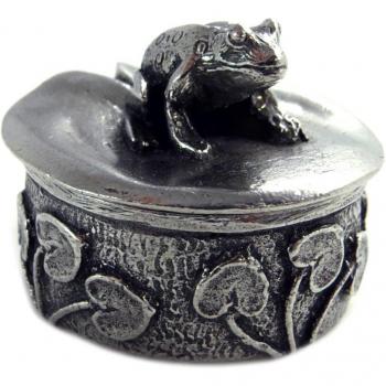 Caja Secreta 'Rana' de Plata Antiguo