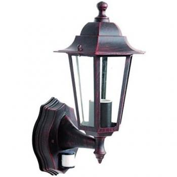 Applique Extérieure Détecteur 60W E27 Fonte Rouille
