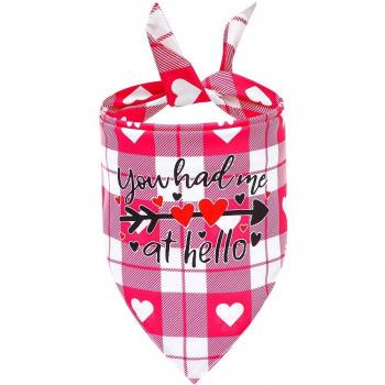 Foulard Bandana Saint-Valentin pour chien et chat