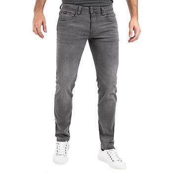 Slim-fit-Jeans PEAK TIME Mailand Herren Gr. 30, Länge 34, hellgrau