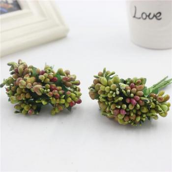 20 Pcs Beautiful Mulberry Wedding Stamen Flower Artificial Wire Rod